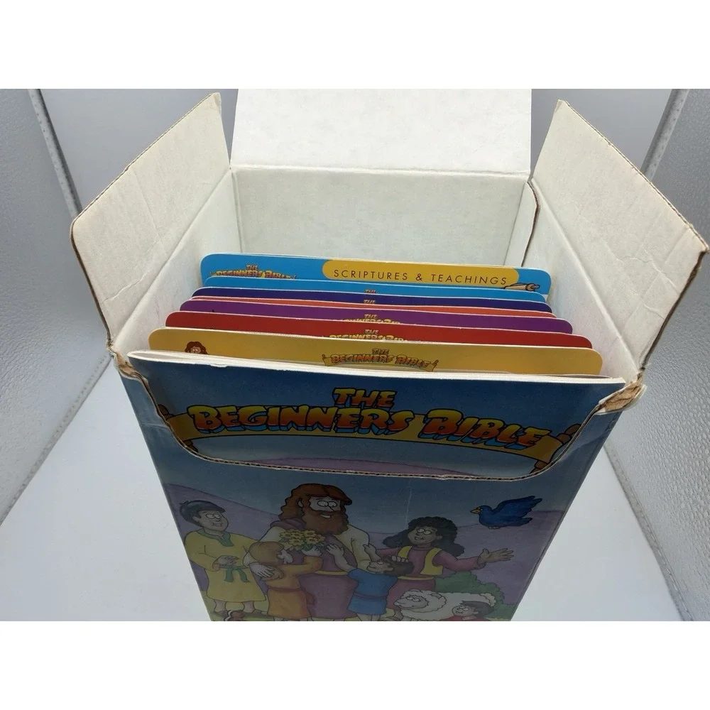 Grolier The Beginners Bible Flash Cards in Box Christian Kids Homeschool